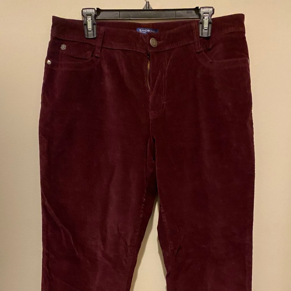 Bandolino Lucie Straight Leg Jeans - Wine Sz14